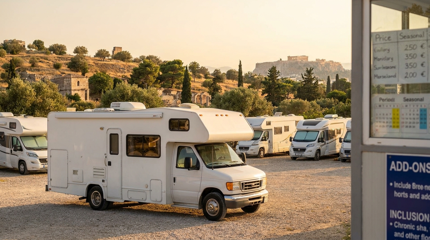 Map for Airport RV Rental Comparison in Athens - Pickup Suppliers 2026